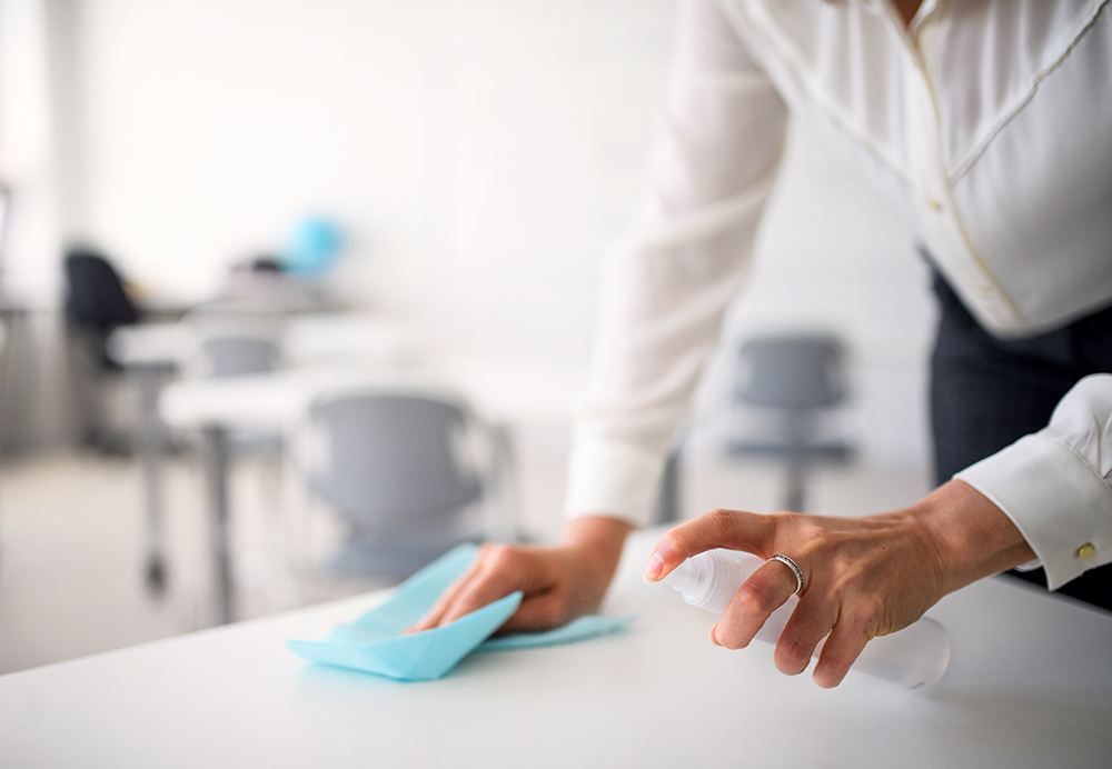 On-Site Cleaning Staff Takes Sanitization Seriously